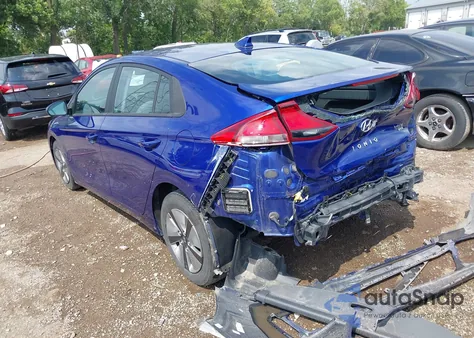 2022 Hyundai Ioniq Hybrid Blue из США, поврежденный, VIN KMHC65LC4NU276675